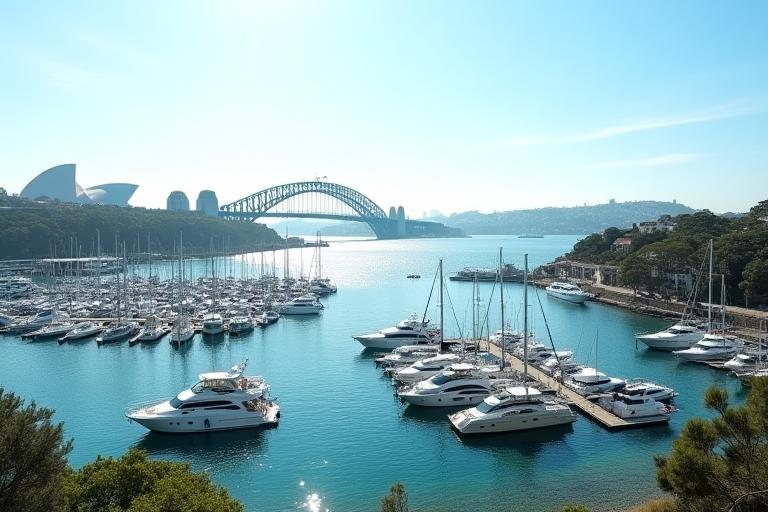 Our marina overlooking Sydney’s Middle Harbour